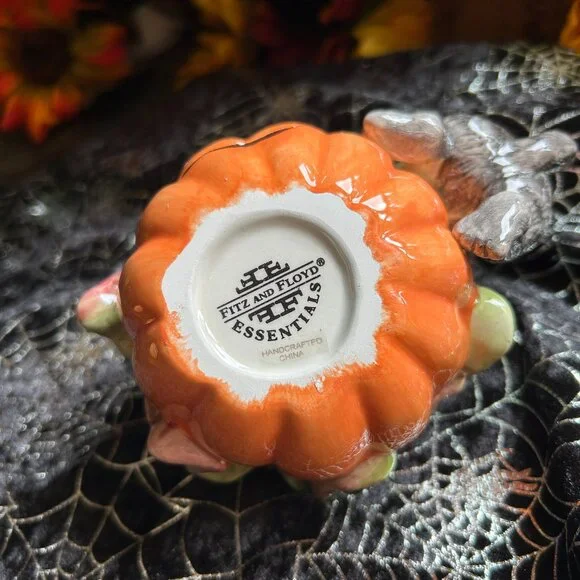 Fitz and Floyd “Halloween Kitty” Series Filled Candlecup (2063/140) NIB - Picture 8 of 10